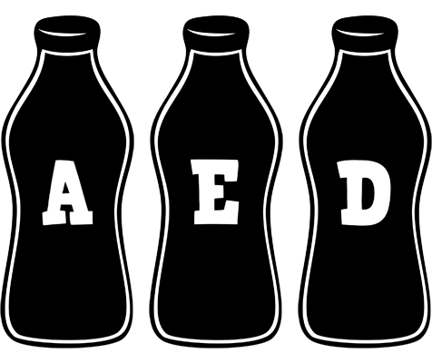 Aed bottle logo