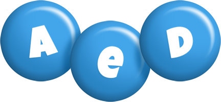 Aed candy-blue logo