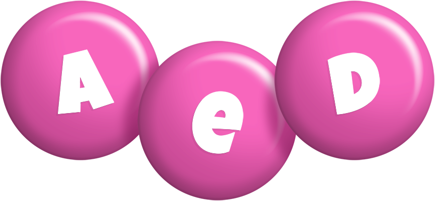 Aed candy-pink logo