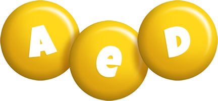 Aed candy-yellow logo