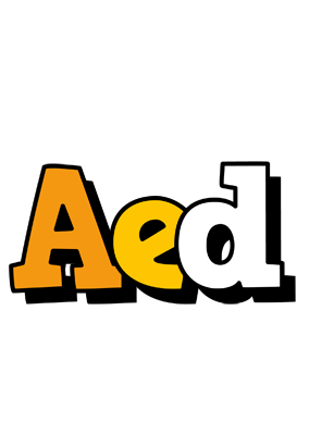 Aed cartoon logo