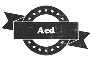 Aed grunge logo