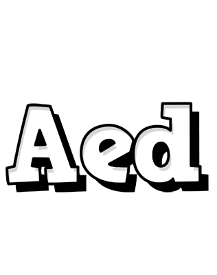 Aed snowing logo