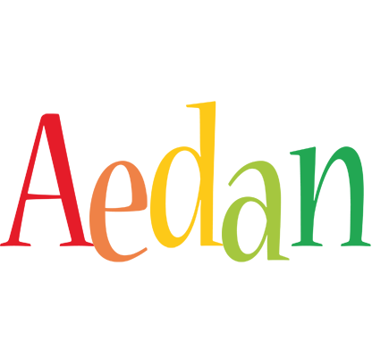 Aedan birthday logo