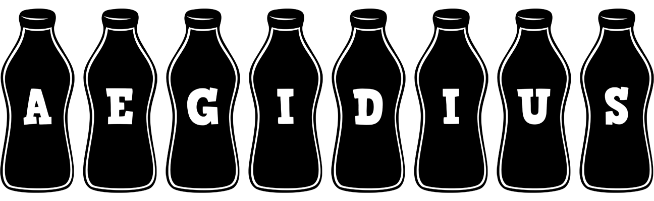 Aegidius bottle logo