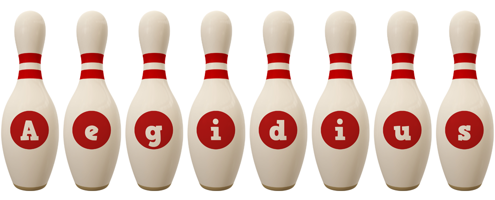 Aegidius bowling-pin logo