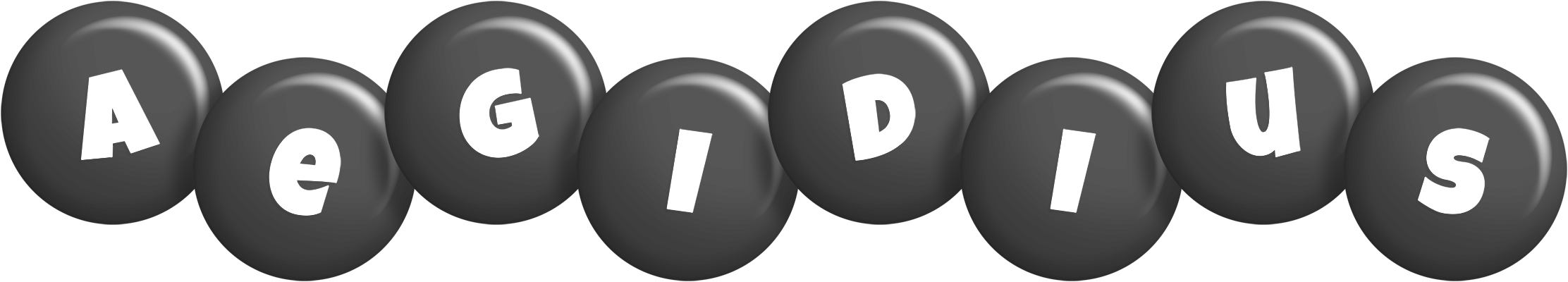 Aegidius candy-black logo