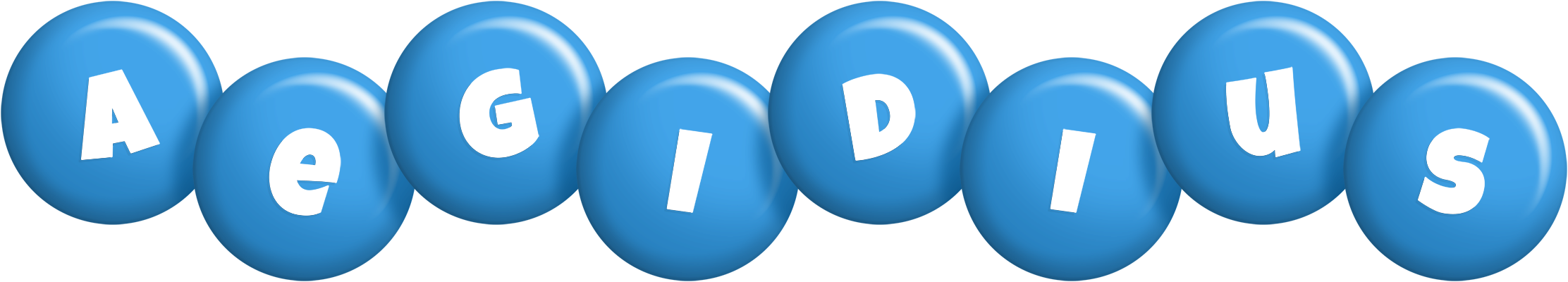 Aegidius candy-blue logo