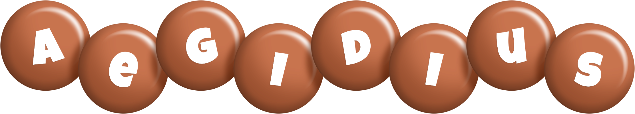 Aegidius candy-brown logo