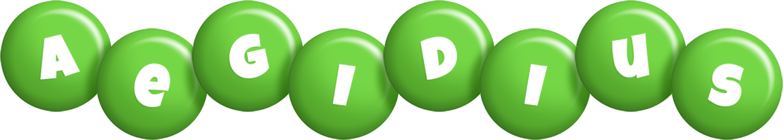 Aegidius candy-green logo