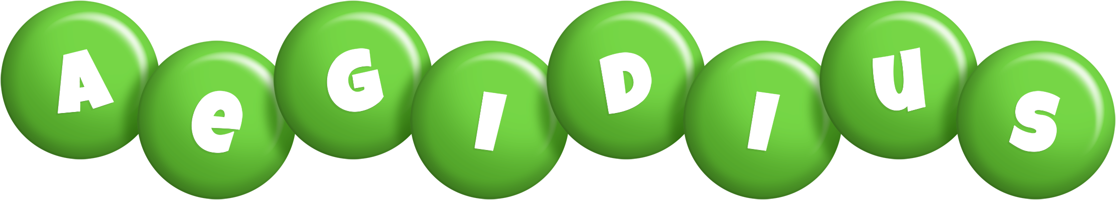 Aegidius candy-green logo