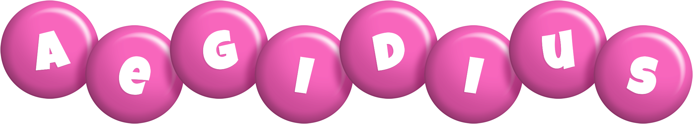 Aegidius candy-pink logo