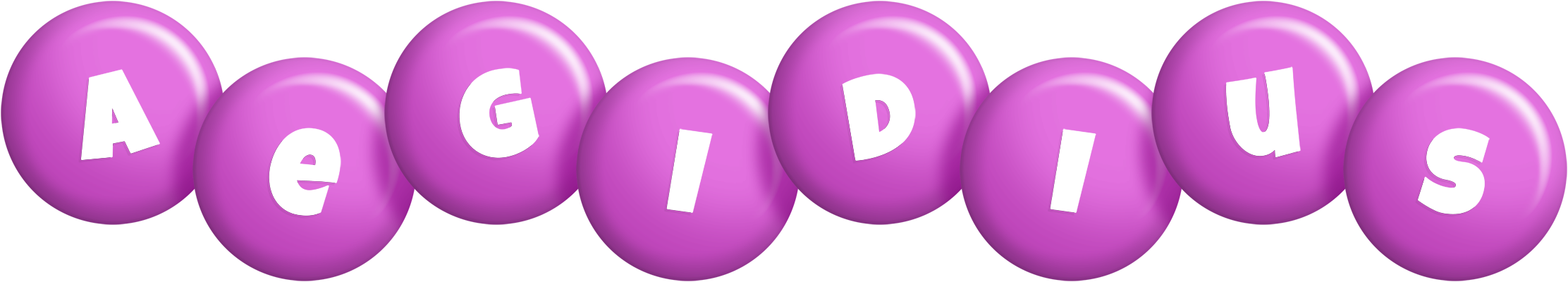 Aegidius candy-purple logo