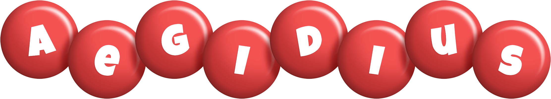 Aegidius candy-red logo