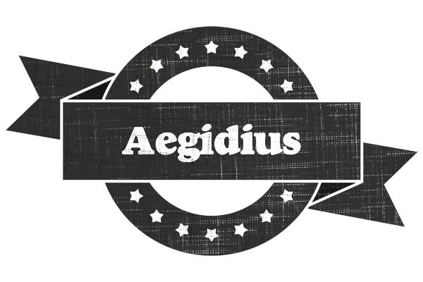 Aegidius grunge logo