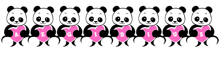 Aegidius love-panda logo