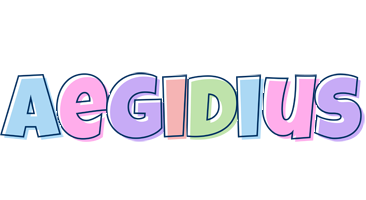 Aegidius pastel logo