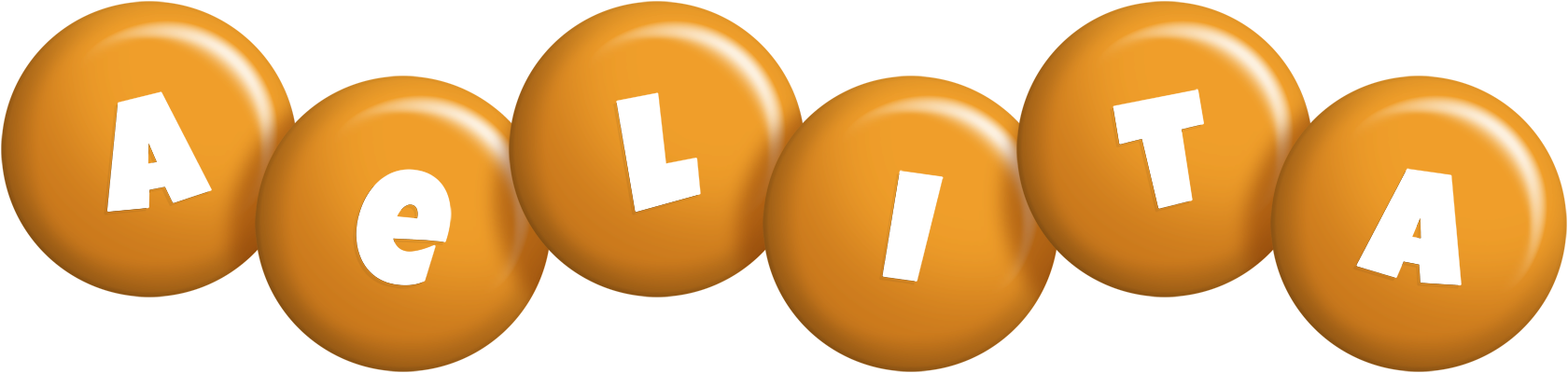 Aelita candy-orange logo