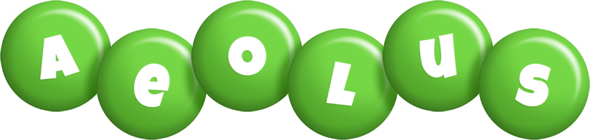 Aeolus candy-green logo