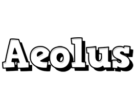 Aeolus snowing logo