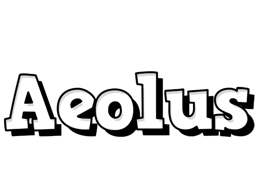 Aeolus snowing logo