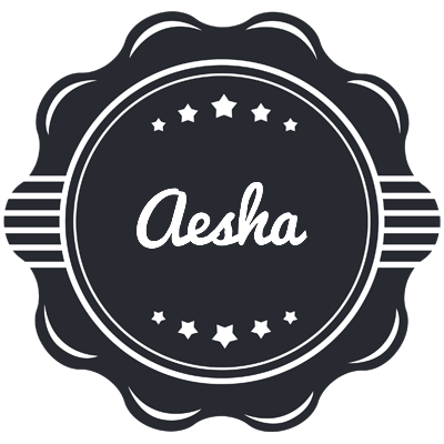 Aesha badge logo
