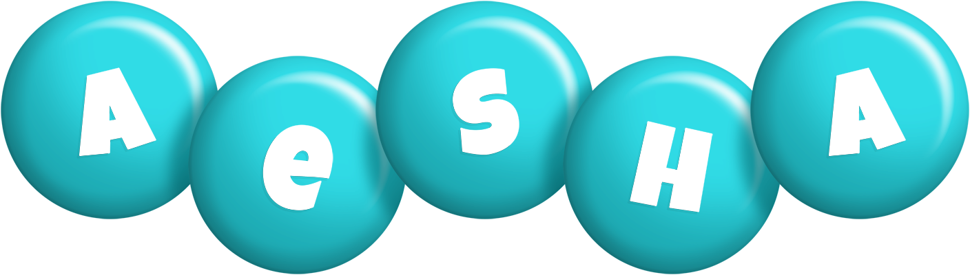 Aesha candy-azur logo