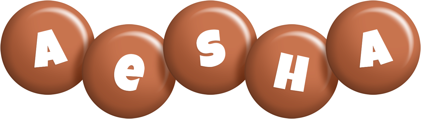 Aesha candy-brown logo