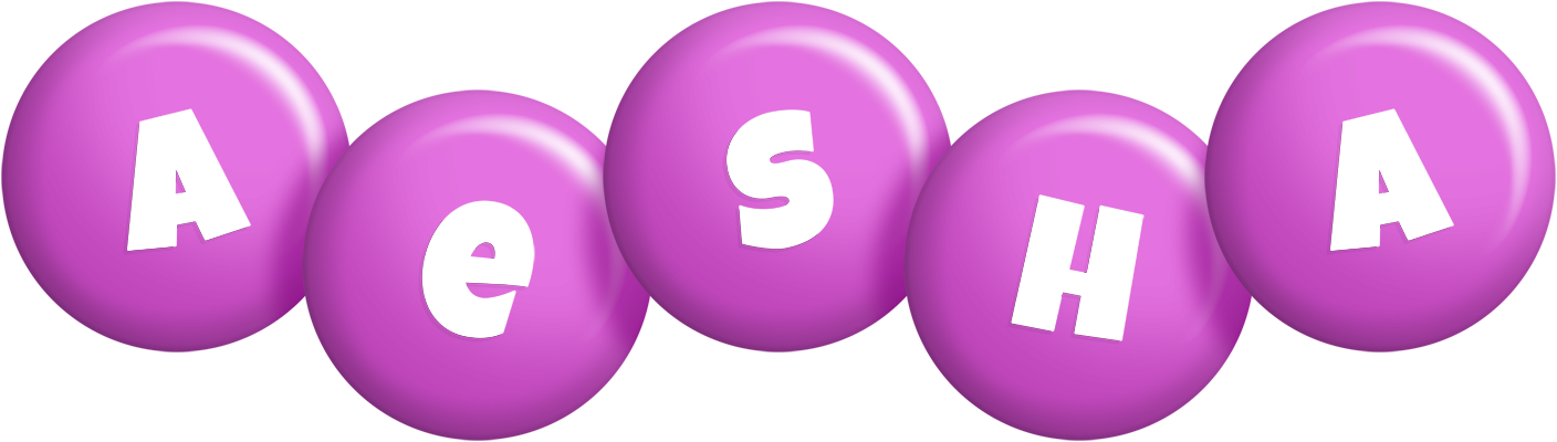Aesha candy-purple logo