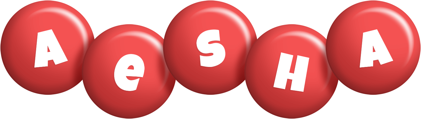 Aesha candy-red logo
