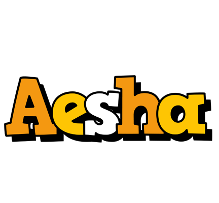 Aesha cartoon logo