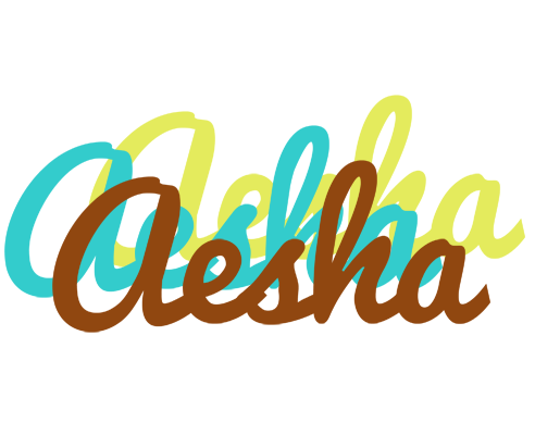 Aesha cupcake logo