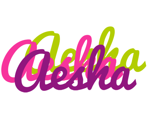 Aesha flowers logo
