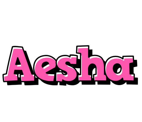 Aesha girlish logo