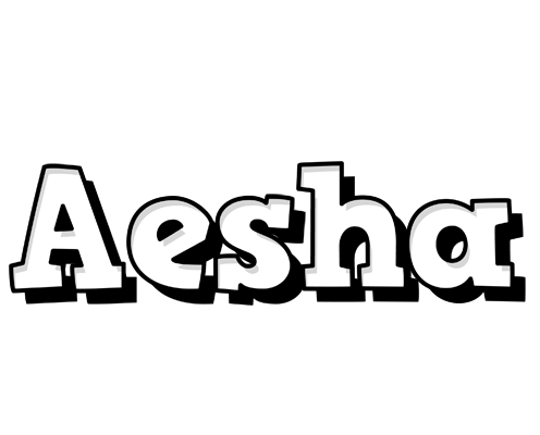 Aesha snowing logo