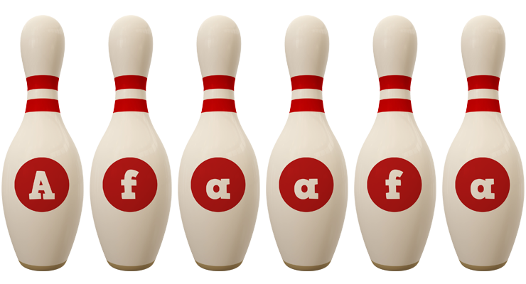 Afaafa bowling-pin logo