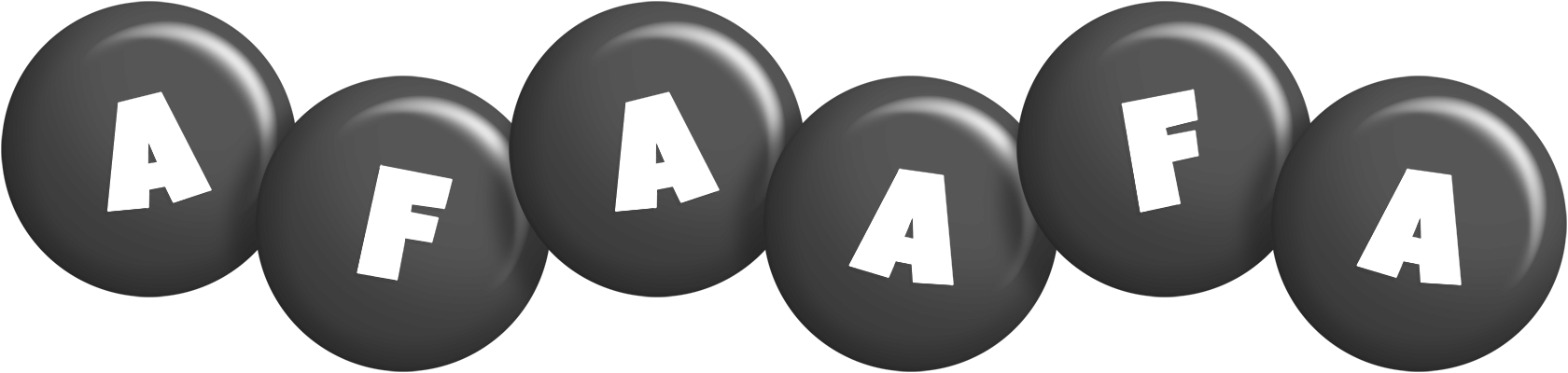 Afaafa candy-black logo