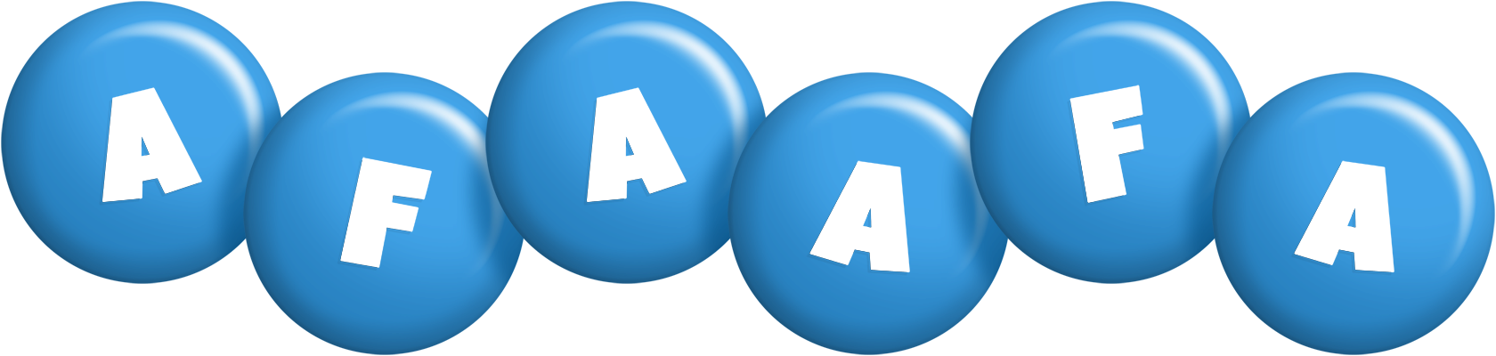 Afaafa candy-blue logo