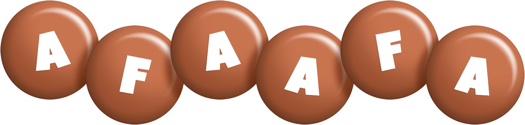 Afaafa candy-brown logo