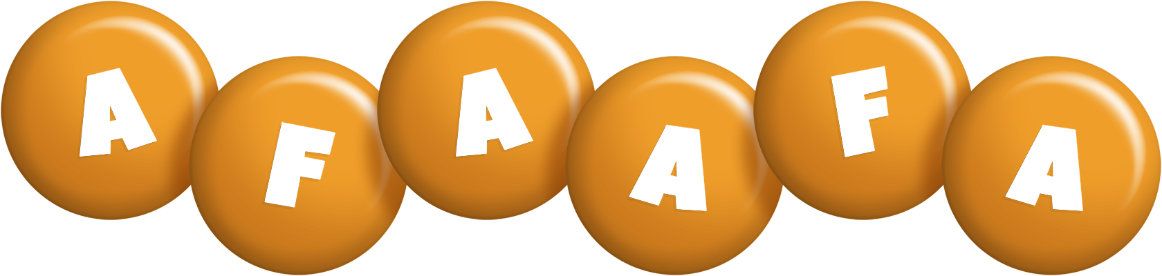 Afaafa candy-orange logo