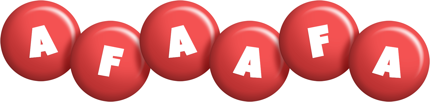 Afaafa candy-red logo