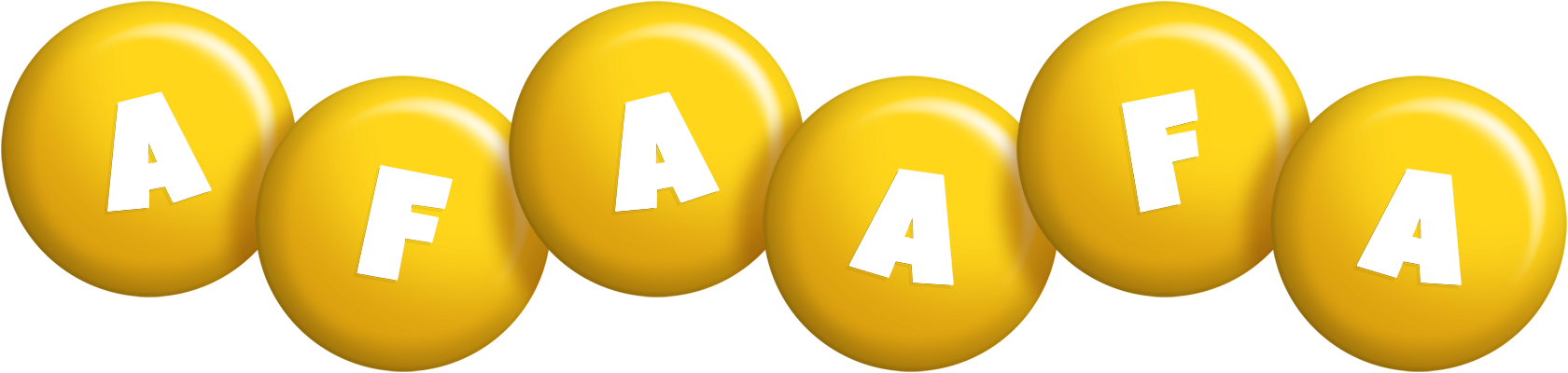 Afaafa candy-yellow logo