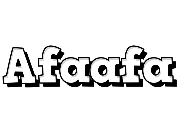 Afaafa snowing logo