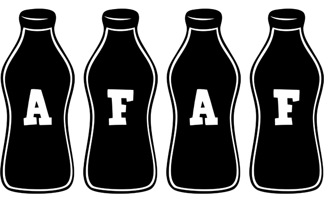 Afaf bottle logo