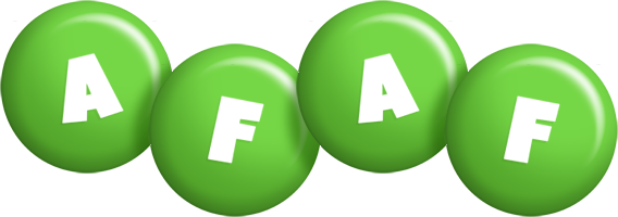 Afaf candy-green logo