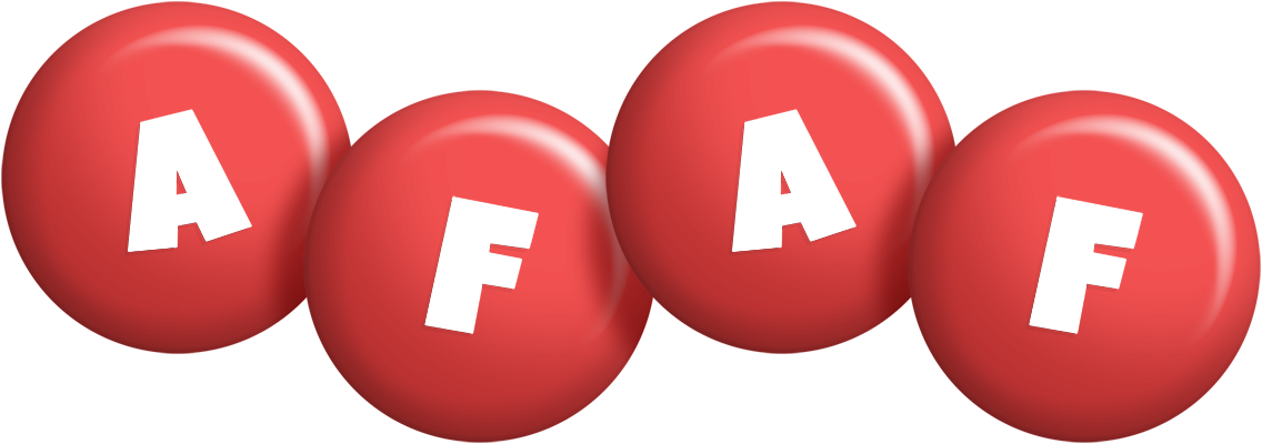 Afaf candy-red logo