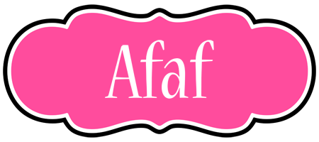 Afaf invitation logo