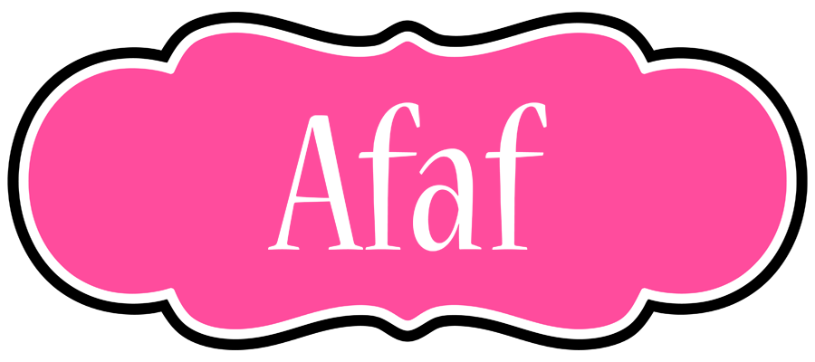 Afaf invitation logo