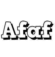 Afaf snowing logo