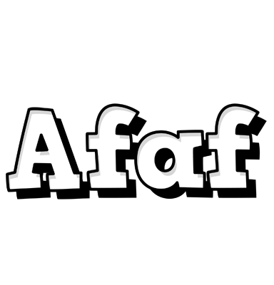 Afaf snowing logo